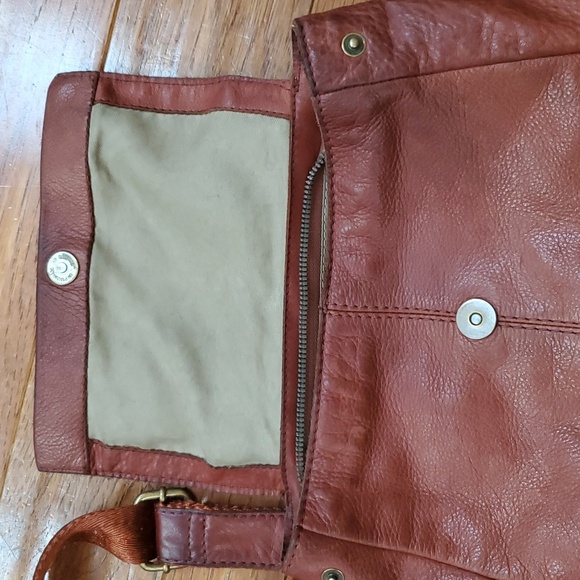 American Leather Co. Liberty Cognac Leather Backpack - Picture 9 of 16